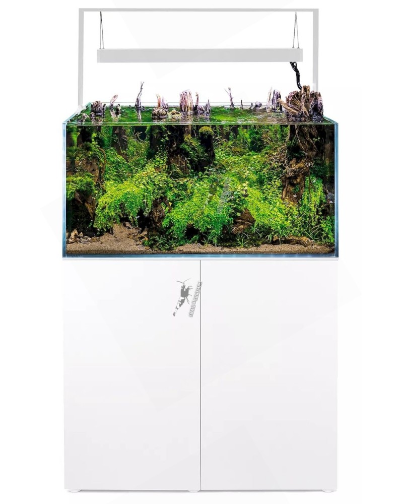 Aquael Ultrascape 90 Snow KIT complet aquarium et meuble