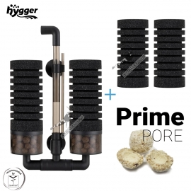 Hygger Filtre Exhausteur à Compartiment + Média