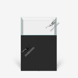Kit WaterBox 90cm - 184L + Meuble Noir Fire Aqua