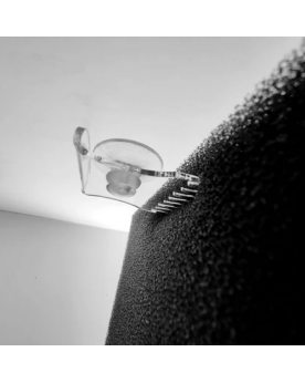 Fixations ventouse transparentes lot de 4