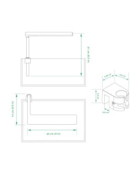 ONF Flat Nano Silver La Flat Nano de ONF est une lampe LED de haute...