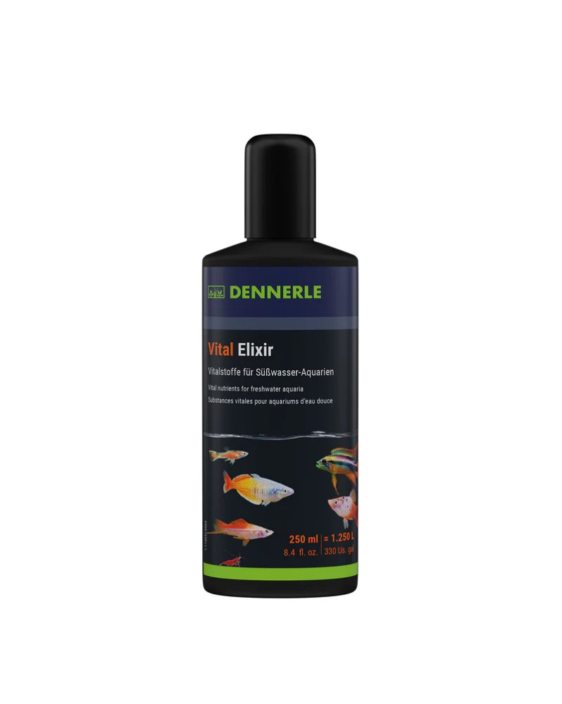 Dennerle Vital Elixier 250ml Pour des poissons aux couleurs magnifi... Dennerle Vital Elixier 250ml Pour des poissons aux couleurs magnifi...
