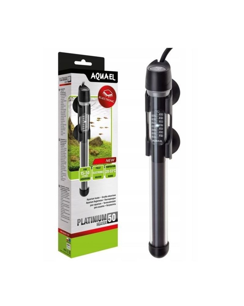 Aquael Platinium Heater 50w Platinum Heater est un chauffage, qui e... Aquael Platinium Heater 50w Platinum Heater est un chauffage, qui e...