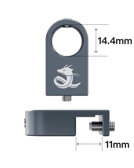 Chihiros Metal Pipe Clamp M - 13mm Support en Inox destiné aux pipe...