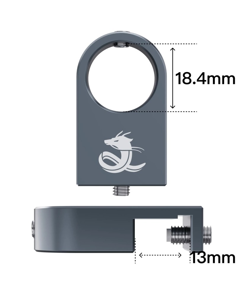 Chihiros Metal Pipe Clamp L - 17mm Support en Inox destiné aux pipe... Chihiros Metal Pipe Clamp L - 17mm Support en Inox destiné aux pipe...