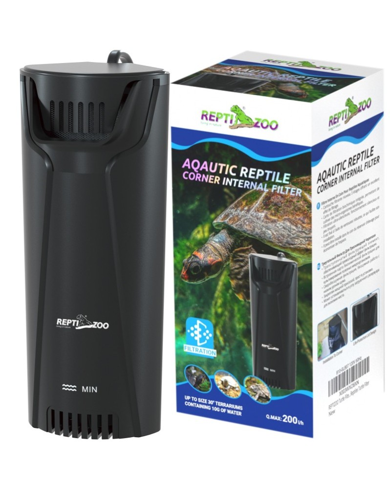 Repti-Zoo Corner filter 200l/h Filtre pour tortues et amphibiens, e... Repti-Zoo Corner filter 200l/h Filtre pour tortues et amphibiens, e...