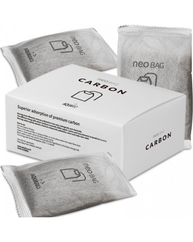 Neo Bag Carbon - 8 Sachets - Charbon Actif AquaRIO NEO Bag Carbon e... Neo Bag Carbon - 8 Sachets - Charbon Actif AquaRIO NEO Bag Carbon e...
