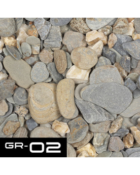 ADA Kumu GR-02 - Flat River Gravel - 250ml Le gravier de rivière AD...