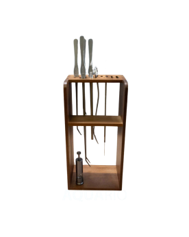 Aquapro - Walnut Tool Holder W-26 Support haut de gamme en bois, pe...