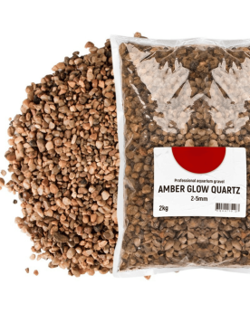 Sable Amber Glow - 2-5mm - 2kg Magnifique gravier de quartz de tein...