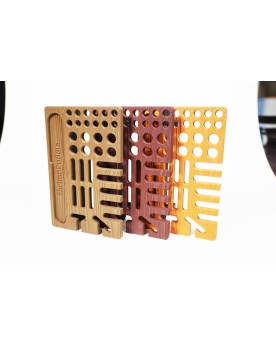 ShrimpPuddle - All in One Tool Holder - Dark Walnut Support ALL IN ...