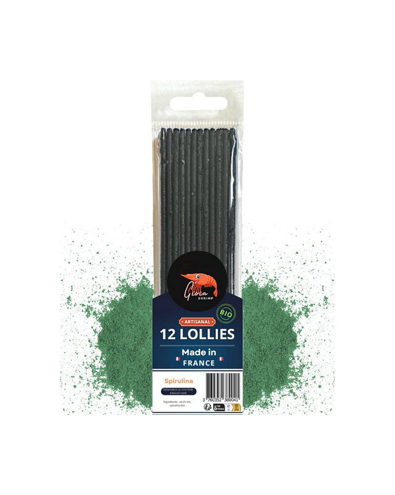 Gioia Shrimp - 12 Lollies Spiruline Bio Lollies Spiruline BIO. Paqu...