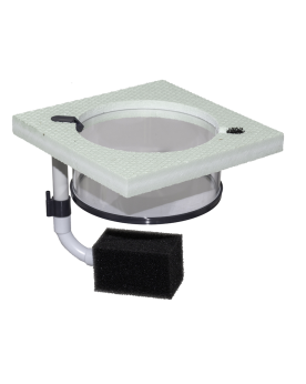 Breeding Box Flottante Carré - 150mm avec Filtration Anneau d'éleva...