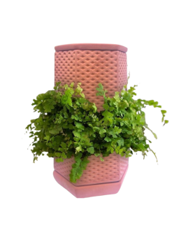 Terra Plant - Ceramic Tower Tour de culture en terre cuite.Mini jar...