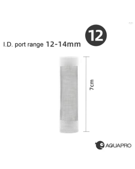 Aquapro - Shrimp Guard 12mm  Crépine Aquapro en Inox souple; empêch...