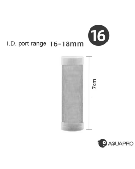 Aquapro - Shrimp Guard 16mm  Crépine Aquapro en Inox souple; empêch...