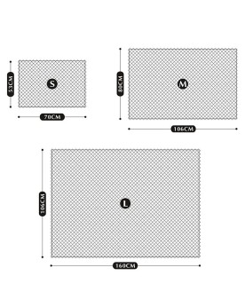 Anti Jump Net - Kit L (Max 106x160cm) Filet de protection, anti sau...