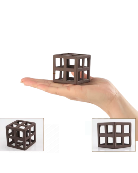 Cube Céramique Ajouré - 5x5x5cm Décoration en céramique pour aquari...