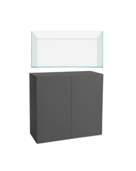 Offre Spéciale- Kit Meuble Graphite + Aquarium Ultra Clear - 90x45c...