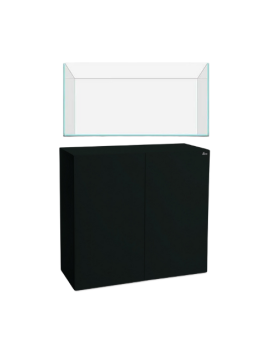 Offre Spéciale - Kit Meuble Noir + Aquarium Ultra Clear - 90x45cm K...