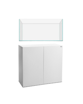 Offre Spéciale - Kit Meuble Blanc + Aquarium Ultra Clear - 90x45cm ...