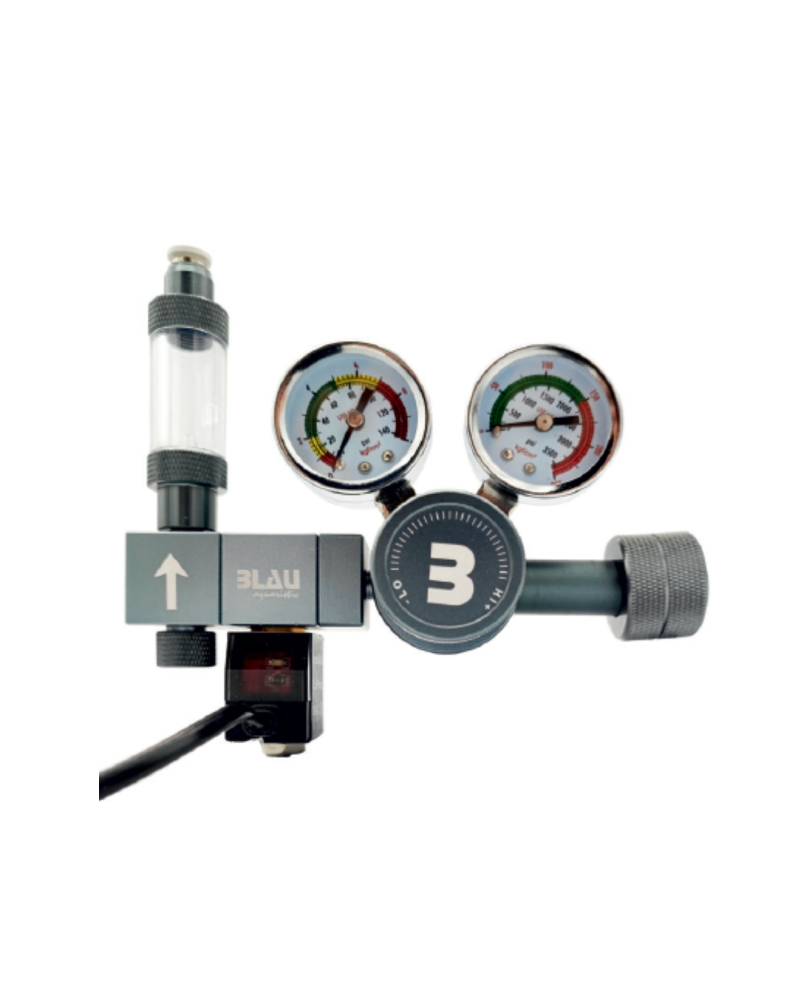 Blau - CO2 Regulator Pro (bout. Rechargeable) Détendeur CO₂ Blau – ...
