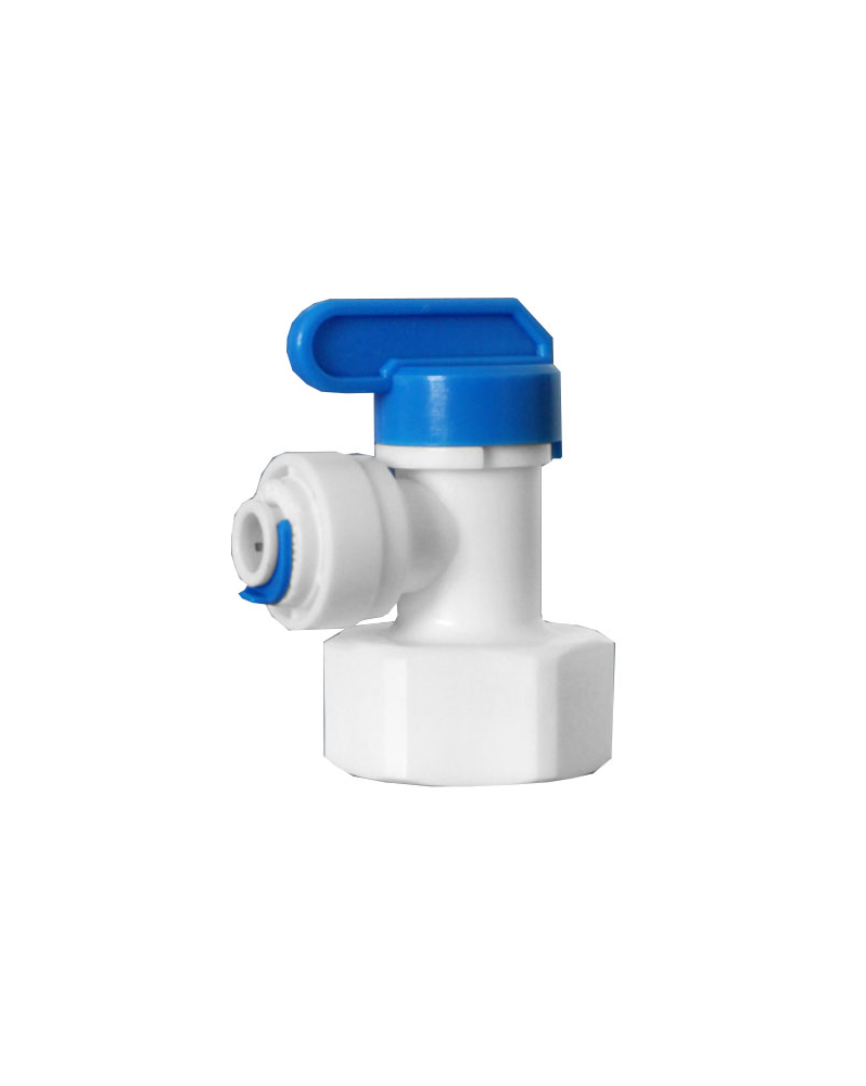 Raccord arrivee eau 3/4 pour tuyau 3/8 avec robinet