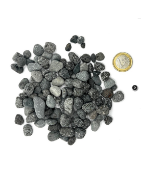 Riverest Black Lava Pebbles Mini 1-2cm sac 5kg galets noirs