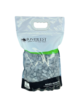 Riverest Black Lava Pebbles Mini 1-2 cm - Sac 5 kg