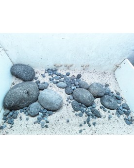 Hardscape HS-5 galets Black Lava 30kg pour aquarium 90-100 cm