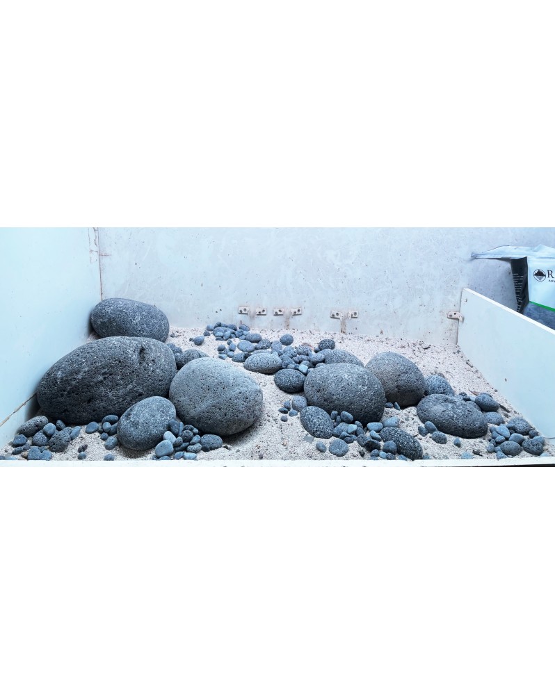 Hardscape HS-5 galets Black Lava 30kg pour aquarium 90-100 cm