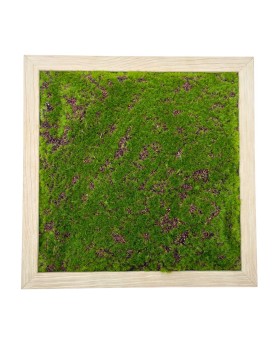 Cadre decoratif imitation bois mousse artificielle 30x30 5 cm