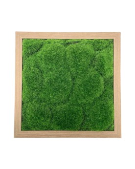 Cadre decoratif imitation bois 30 x 30 cm mousse centrale