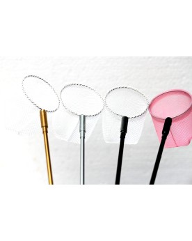 Epuisette selection manche dore filet a mailles epaises