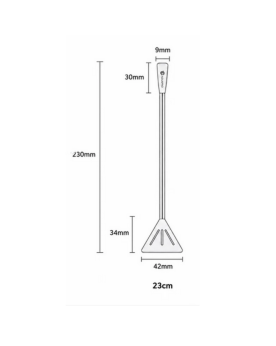 Aplanisseur de sable Chihiros inox 34 cm