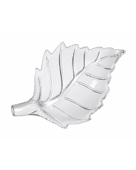 Coupelle nourrissage crevettes feuille acrylique transparent taille M 10x7cm aquarium