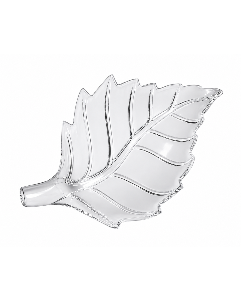 Coupelle nourrissage crevettes feuille acrylique transparent taille L 12x8cm aquarium
