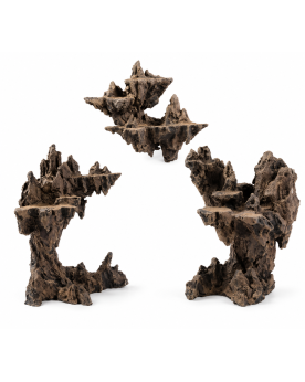 Decor aquarium resine Sky City 3 elements modulables inerte