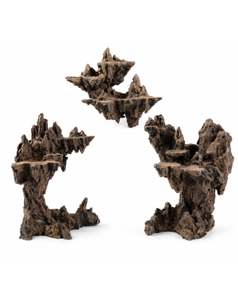 Decor aquarium resine Sky City 3 elements modulables inerte