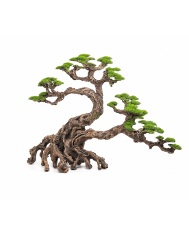 Bonsai en ceramique realiste pour aquarium - decor japonais