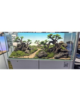 Piaozhi Bonsai 23x14.5x8cm - Resine hyperrealiste pour aquarium