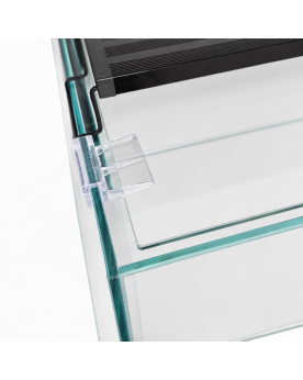 Couvercle verre float 4mm 36x29cm trou préhension espace câbles aquarium Kallax By Skaii