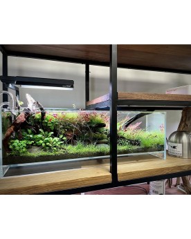 Aquarium Air Skaii 45x17x17 cm sureleve 3 cm couvercle inclus
