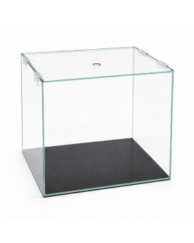 Vue de dessus couvercle percé aquarium cube ultra clear By Skaii 35x35x35cm