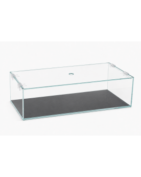 Vue de dessus couvercle percé aquarium shallow ultra clear By Skaii 60x35x20cm