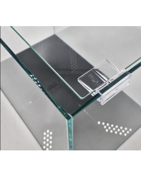 Couvercle percé 34x18cm aquarium float glass By Skaii 36x22x26cm espace câbles 3cm