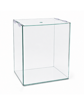 Aquarium float glass By Skaii 30x30x35cm coins arrondis face avant vue générale