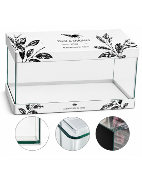 Aquarium Bords Arrondis by Skaii - 38L - 45x28x30cm + Accessoires