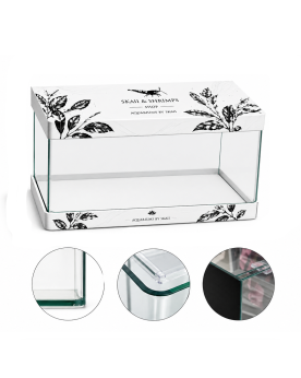 Aquarium Bords Arrondis by Skaii - 21L - 36x22x26cm + Accessoires