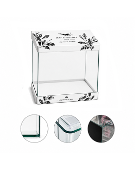 Aquarium Bords Arrondis by Skaii - 10L - 20x20x25cm + Accessoires